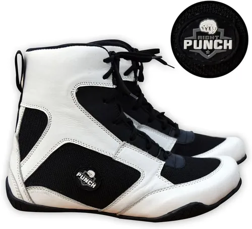 Vista 8 de Rightpunch - Zapatos de boxeo transpirables para hombres, mujeres y jóvenes Zapatos de boxeo antideslizantes y ligeros con suela de goma
