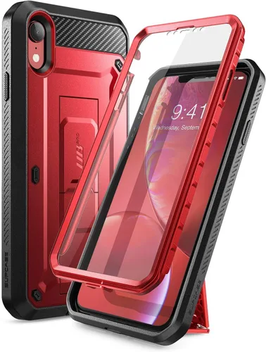 Vista 7 de SUPCASE Unicorn Beetle Pro Series - Funda antigolpes diseñada para iPhone XR, con protector de pantalla integrado de cuerpo completo, la funda