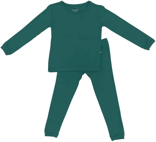 Vista 12 de KYTE BABY Juego de pijama para niños pequeños – Pijamas para niños pequeños hechas de material de rayón de bambú suave Pollito de Aloe