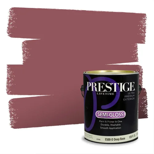 Vista 607 de Prestige Paints Pintura exterior e imprimación en uno, 1 galón, plano, coincidencia comparable de Valspar* Amber Rose*