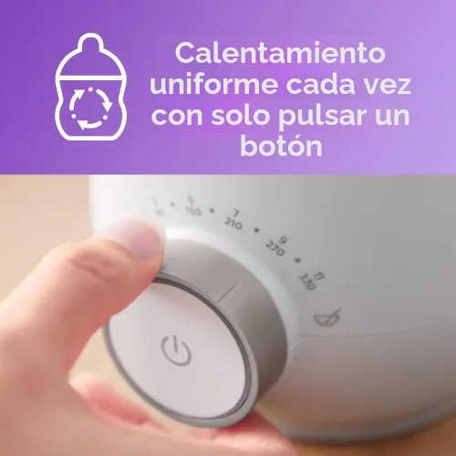 Vista 5 de Calentador de biberones rápido premium Philips Avent, con control inteligente de temperatura, tecnología de baño de agua, apagado automático