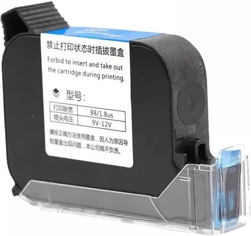 Vista 10 de Compatible Ink Cartridge 2588 JS12 42ML 12.7mm Black Red Blue Green Universal for Handheld Inkjet Printers Quick Drying Printer Ink Works with