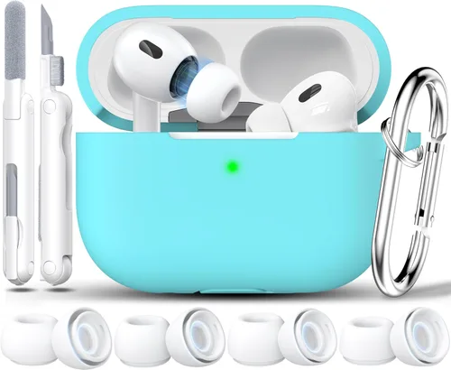 Vista 11 de RFUNGUANGO - Funda de silicona para AirPods Pro con auriculares, aguacate