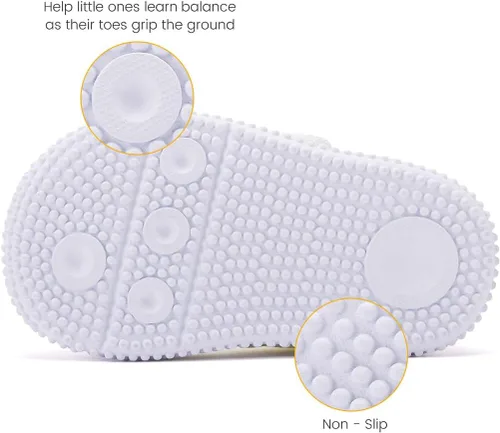 Vista 5 de BMCiTYBM - Zapatos para bebés y niños, niña y niño, tenis de malla transpirable, antideslizantes