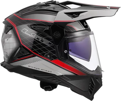 Vista 6 de LS2 Casco Blaze II Adventure para motocicleta con parasol