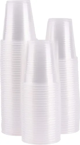 Vista 8 de Stack Man Caja de vasos desechables de plástico transparente de 2,500 – 3 onzas, paquetes de 100 unidades (25/100)