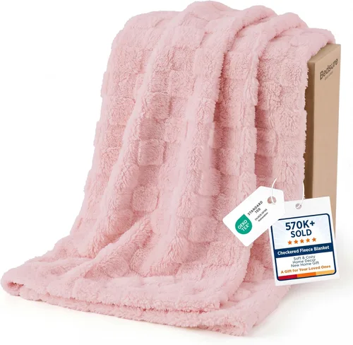 Vista 61 de Bedsure GentleSoft - Manta verde salvia para sofá, manta de forro polar a cuadros, regalos de Navidad para mujeres, hombres y niñas, bonita manta