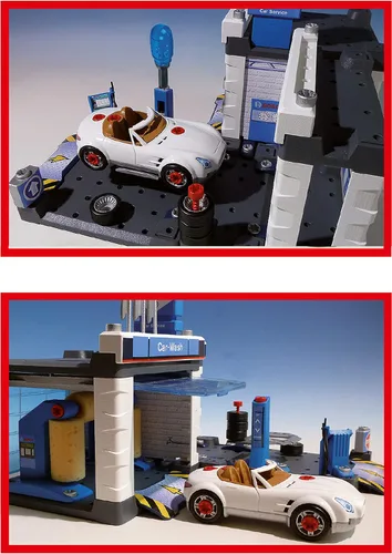 Vista 3 de Theo Klein Bosch de reparación de automóviles con Car Wash Playset