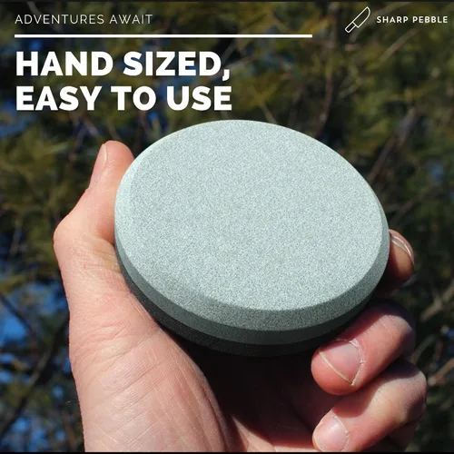 Vista 5 de Sharp Pebble Kit de piedras para afilar cuchillos 3000/8000 y piedra de hacha con piedra aplanadora