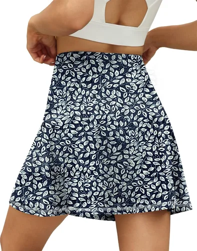 Vista 4 de LouKeith Faldas de tenis para mujer, plisadas, cruzadas, de cintura alta, atléticas, para entrenamiento, golf, faldas con bolsillos cortos