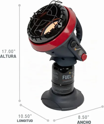 Vista 5 de Mr. Heater Little Buddy F215100 MH4B calentador de propano apto para uso en interiores con 3800 BTU, mediano, M