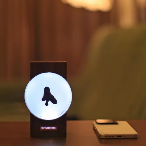 Vista 9 de ClocTeck Visualizador de Ferrofluido, Ferrofluido Bailarín con Ritmo, Altavoz de Música de Fluido Magnético, Decoración de Escritorio