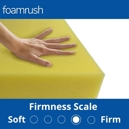 Vista 11 de FoamRush Espuma de tapicería de 1 x 22 pulgadas de ancho x 24 pulgadas de largo, espuma firme de alta densidad de apoyo suave