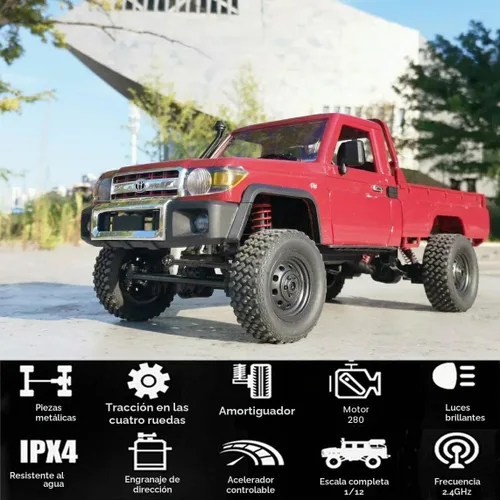 Vista 5 de WPLDEWAN MN82 RC Rock Crawler 4x4 Toyota Land Cruiser Remote Control Truck