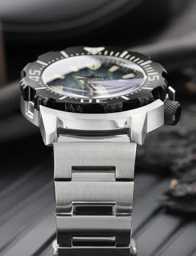 Vista 4 de Heimdallr - Reloj de pulsera automático NH36A para hombre, reloj de buceo automático de 656.2ft, reloj de buceo, cristal de zafiro para hombre