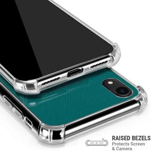 Vista 2 de Skinit Funda transparente compatible con iPhone XR, diseño vintage de Miami Dolphins con licencia oficial de la NFL