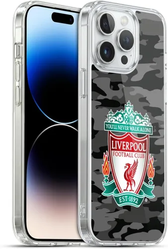 Vista 81 de Head Case Designs Funda de gel con licencia oficial del Liverpool Football Club Away Colourways Crest Camou [protección de grado militar] compatible