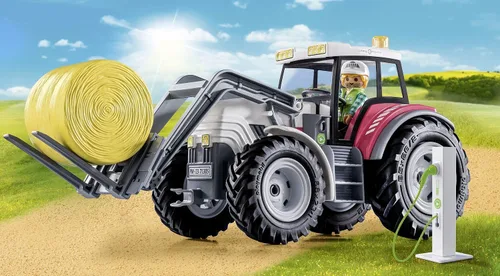 Vista 3 de Playmobil Tractor grande con accesorios