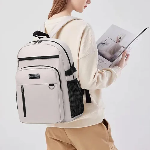 Vista 5 de MIRLEWAIY Mochila casual universitaria, ligera, mochila de trabajo para adolescentes, niñas, niños, mujeres y hombres, M, Mochilas de viaje