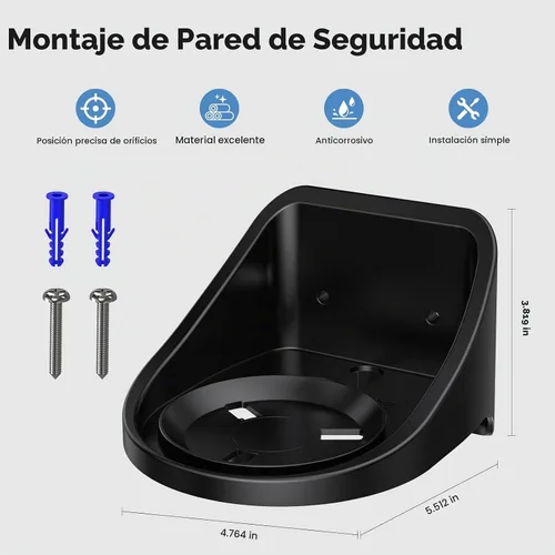 Vista 2 de XLTTYWL® Soporte y montaje de pared con soporte para cable Dot Max 6ª