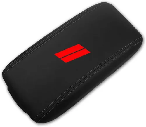 Vista 10 de Funda para el reposabrazos de la consola central, de piel, antiarañazos, de protección, accesorios de decoración interior, para Dodge Durango Fibra
