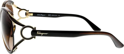 Vista 3 de Salvatore Ferragamo SF600S 220 - Lentes de sol color marrón oscuro perla 61 14 130 Marrón oscuro