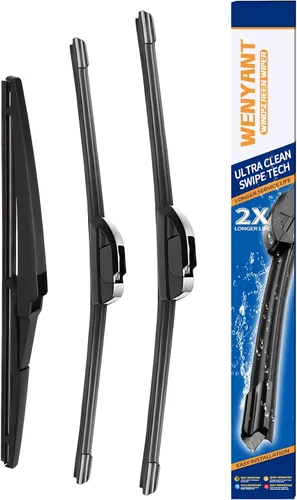 Vista 9 de Limpiaparabrisas de 15/15/13 pulgadas compatibles con Jeep Wrangler 2007-2017 Wrangler JK 2008-2018, limpiaparabrisas delantero y trasero para mi