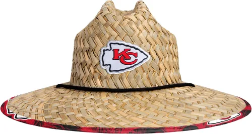 Vista 2 de FOCO Mens NFL Team Logo Floral Lifeguard Beach Straw Sun Hat