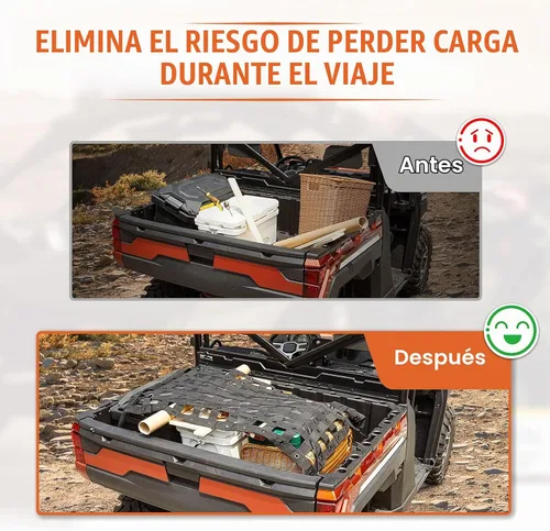 Vista 4 de KEMIMOTO Red de carga UTV compatible con Polaris Ranger General Defender