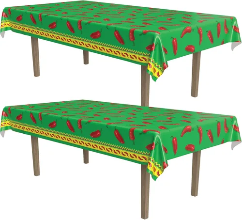 Vista 16 de Beistle Mantel de casa embrujada, 54 x 108 pulgadas, 2 piezas, mantel de plástico, mantel rectangular, mantel de Halloween, mantel de vacaciones