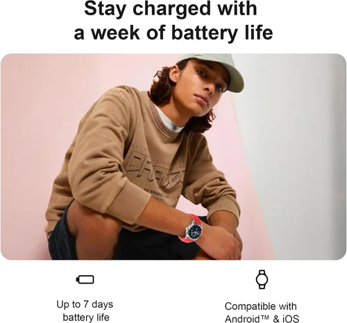 Vista 6 de Reloj inteligente FILA, rastreador de fitness AMOLED de 1.43’’ para hombres y mujeres con más de 130 modos deportivos, rastreador de actividad