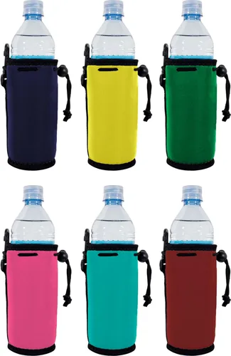 Vista 7 de Botella de agua de neopreno en blanco Coolie (variedad de colores, 10 unidades)