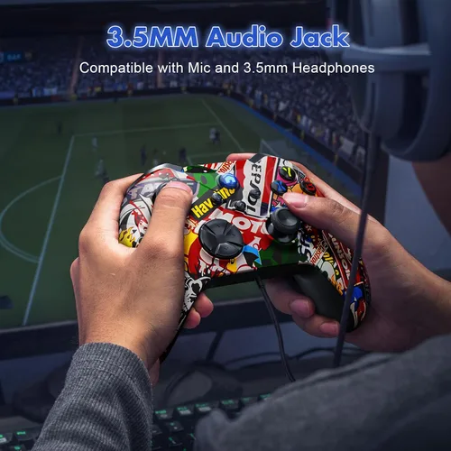 Vista 5 de Gamrombo Controlador inalámbrico X-box compatible con Xbox Series XS, Xbox One, Xbox One SX, PC WindowsSteam, controlador de juego AndroidiOS