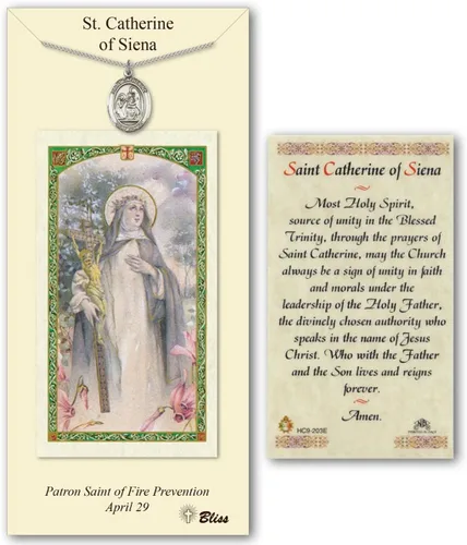 Vista 9 de Medalla de peltre Nuestra Señora de la Consolación con tarjeta de oración santa laminada