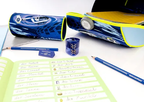 Vista 2 de Eberhardt Faber 585133 Ganadores de doble afilador Triédrico Azul