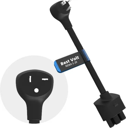 Vista 11 de Adaptador premium para cargador móvil Tesla Gen 2 Conecte a una toma de corriente de 240 V Carga de 12 amperios 10 pulgadas de longitud