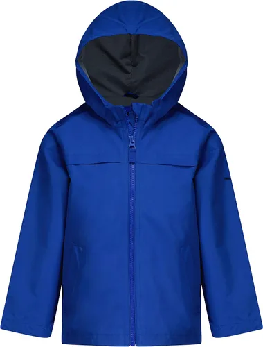 Vista 3 de LONDON FOG Conjunto de traje de lluvia impermeable para niños con capucha y pantalones de salpicaduras