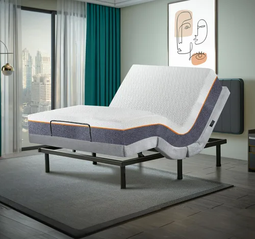 Vista 28 de Irvine Home Collection Base de cama ajustable de tamaño individual XL, características cargadas, gravedad cero, sin ronquidos, posiciones de memoria