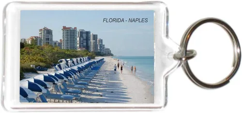 Vista 19 de Florida USA United States Acrílico Llaveros Llaveros Titulares - 6 3-Multi