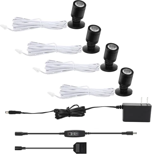 Vista 10 de Taysing Foco LED para interiores, mini-foco para exhibición, pinturas, imágenes, plantas, joyas, estantes, armarios, carteles, escaparate