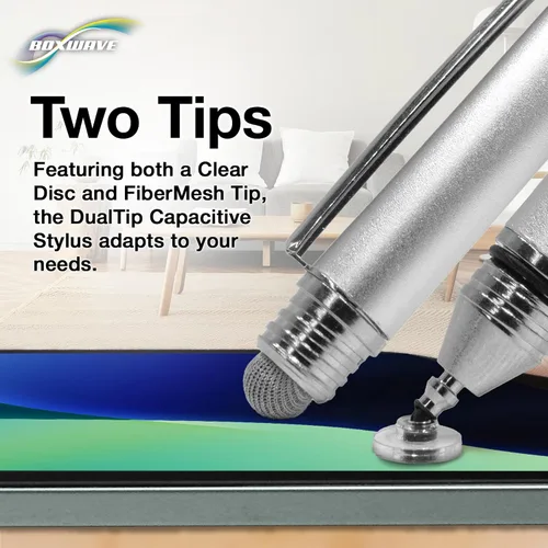 Vista 2 de BoxWave Lápiz óptico compatible con Anova Culinary Precision Chamber Vacuum Sealer - Lápiz capacitivo DualTip, punta de disco de fibra - Plateado