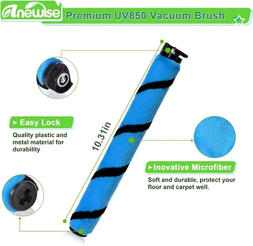 Vista 5 de Anewise Piezas de repuesto de cepillo, filtro y correa para Shark UV850 Performance Lift-Away ADV DuoClean PowerFins aspiradora vertical, 1 rollo