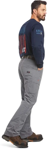 Vista 3 de Ariat Pantalones relajados con corte de bota Workhorse, marino
