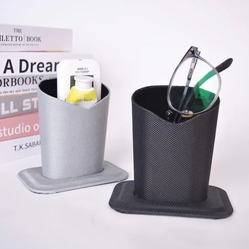 Vista 5 de Bleiou Paquete de 2 soportes para lentes, estuche protector para lentes, para escritorios o mesitas de noche