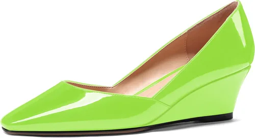 Vista 21 de MODENCOCO Zapatos de tacón bajo con cuña de tacón bajo para mujer, con puntera cuadrada, 2 pulgadas Beige