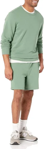 Vista 4 de Tienda Essentials Pantalón corto ligero de rizo francés para hombre (disponible en tallas grandes y altas)