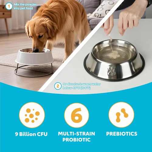 Vista 6 de Suplemento probiótico para perros para apoyo intestinal digestivo