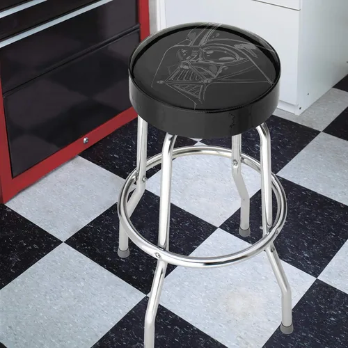 Vista 2 de Taburete de bar con diseño de Star Wars para el hogar, el bar, la sala de juegos o la cocina, Darth Vader