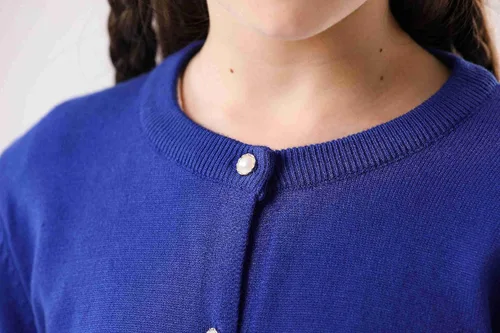 Vista 7 de SMILING PINKER cardigan de cuello redondo para niñas