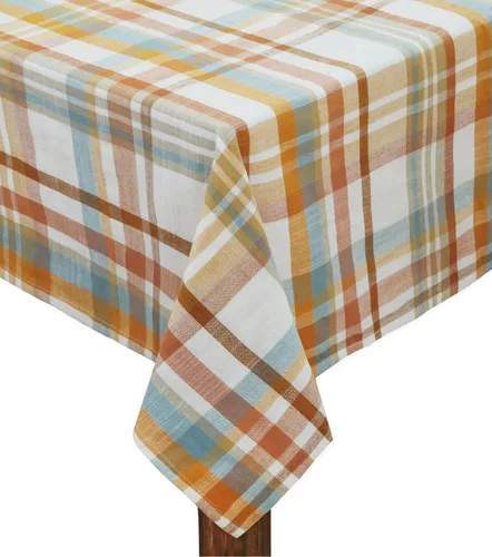 Vista 10 de COTTON CRAFT Countryside - Mantel clásico a cuadros de búfalo a cuadros, algodón de primera calidad, cosecha de Halloween, otoño, Acción de Gracias